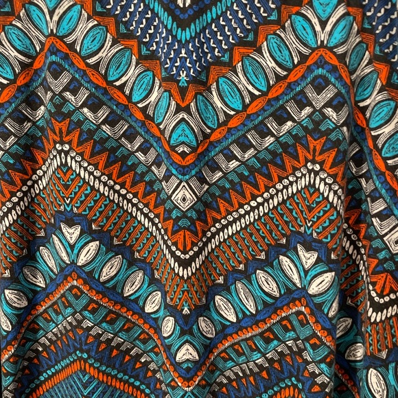 Multi Colored Tribal Maxi Skirt - Picture 4 of 6